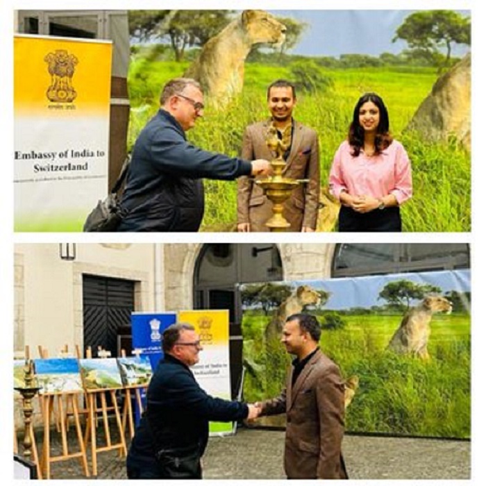 Exhibition on “Incredible India” at Porrentruy, Jura on 15 May 2023